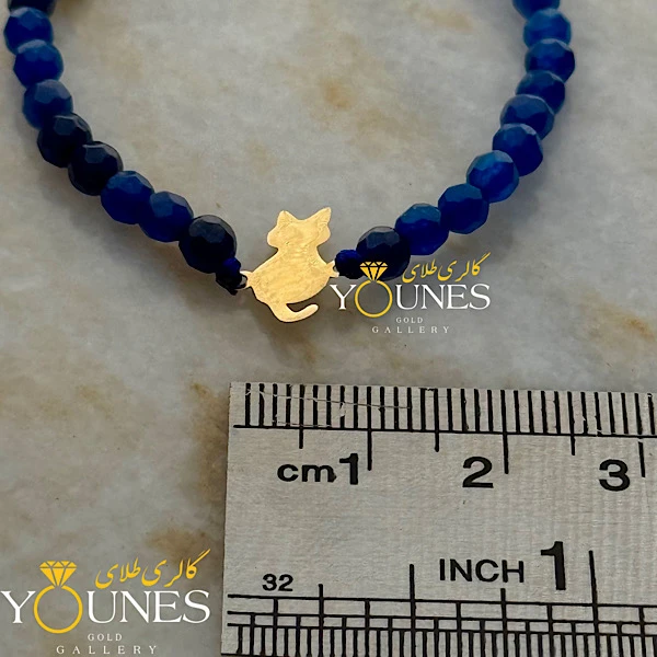 دستبند گربه طلا لیزری